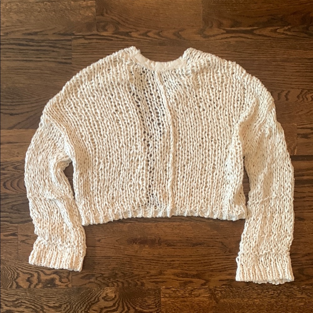 Free People Cream Knit Sweater - Picture 4 of 5